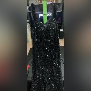 Fashion Nova Black Sequin Wedding Dress